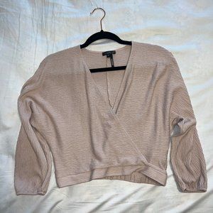 Wrap V-neck  Long Sleeve